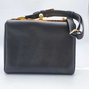 Dolce & Gabbana Monica Medium Lizard-effect Leather Tote - Black
